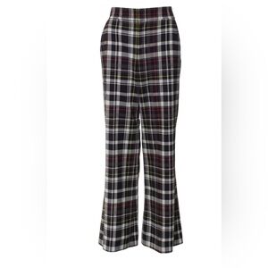 Alice + Olivia Wide Leg Plaid Pants
